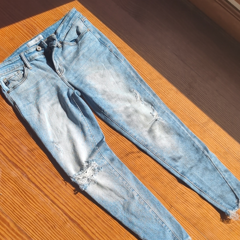 KanCan Light Blue Distressed Skinny Jeans